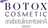 A botox cosmetic logo with the name of the company.