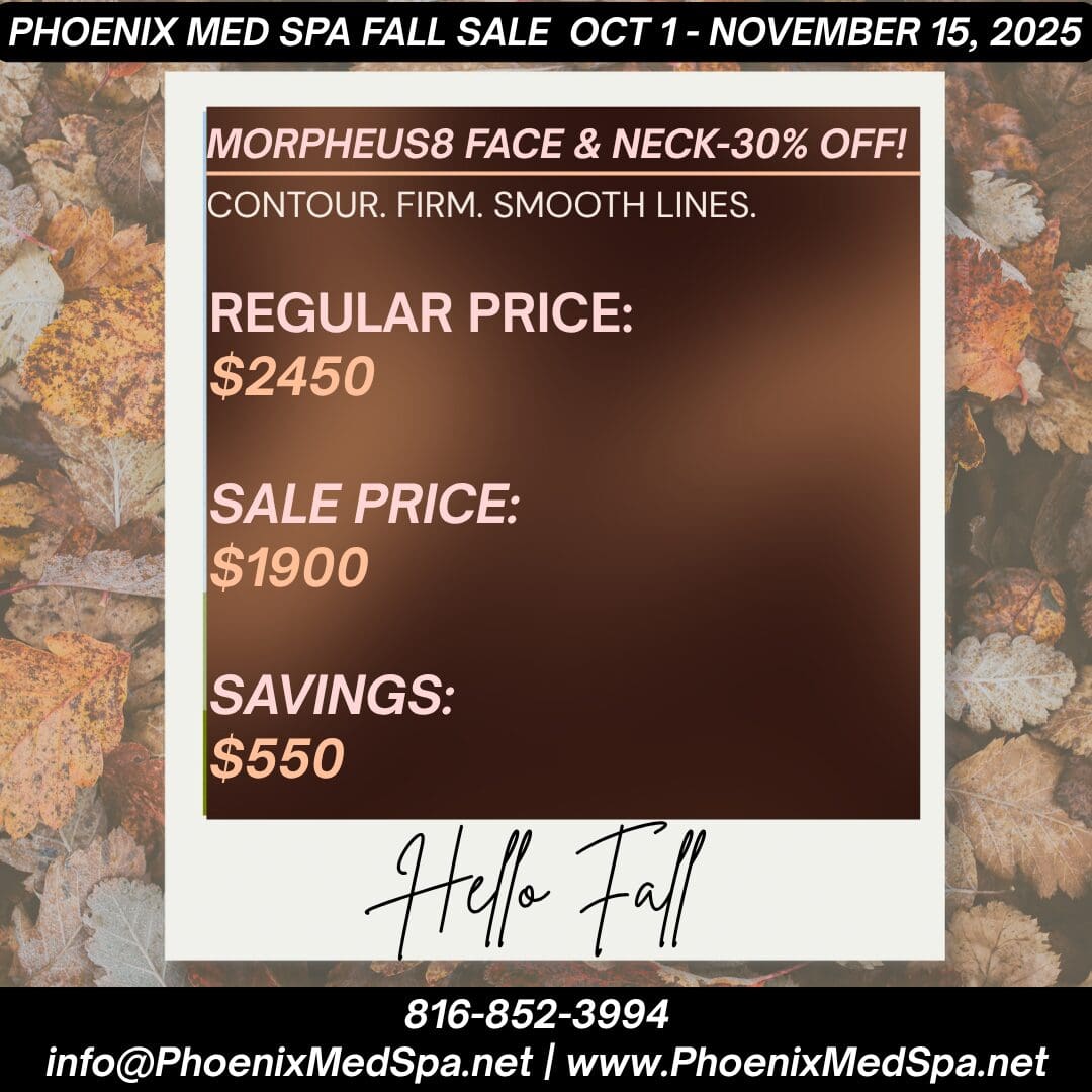 Spa fall sale advertisement with price details.