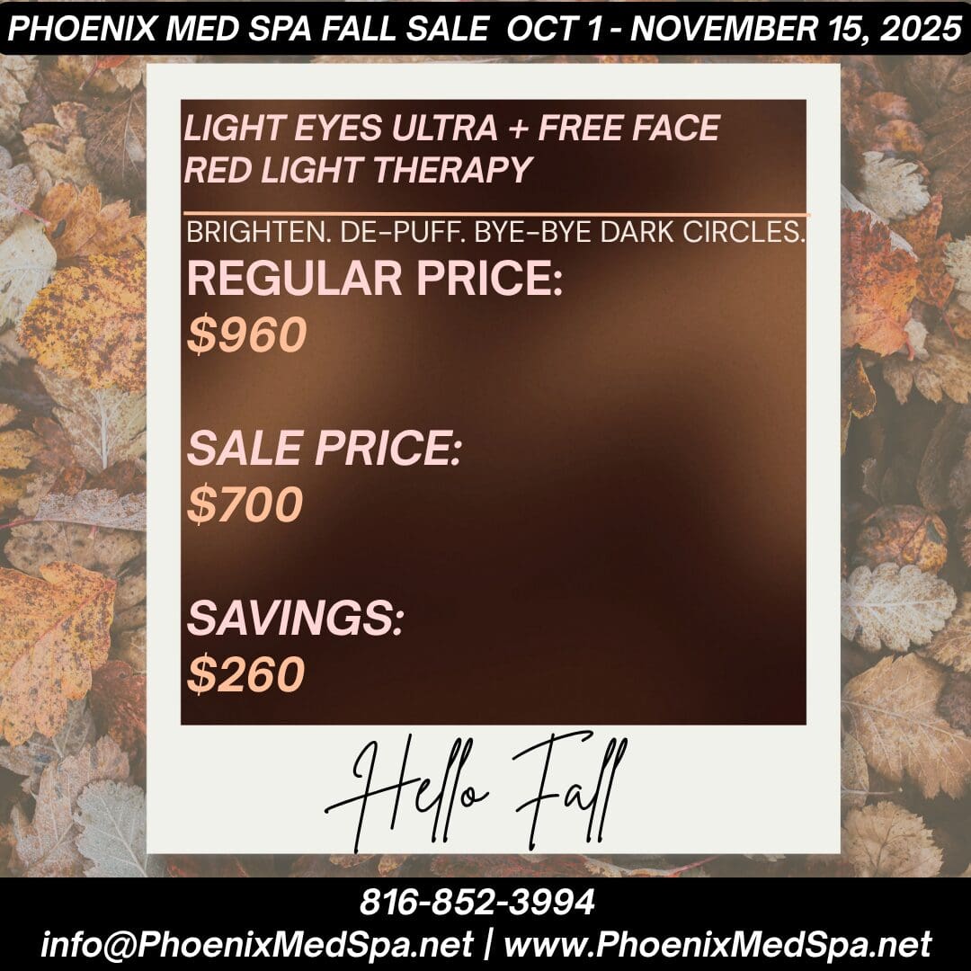 Spa fall sale promotion with discounted prices.