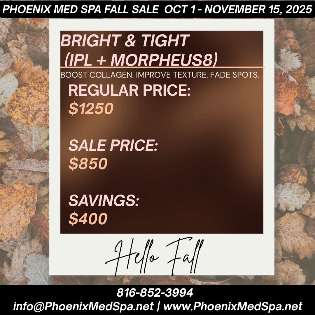 Fall spa sale advertisement with discounted prices.
