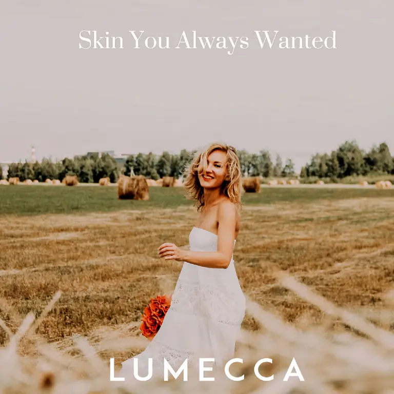Woman in white dress, Lumecca album art.
